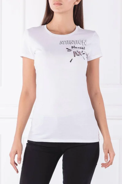 tėjiniai marškinėliai | regular fit Armani Exchange balta